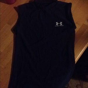 Under armour navy boys tank large